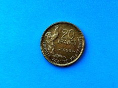 20 Francs 1953 Franta-stare buna-patina-in realitate arata bine!