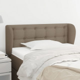 VidaXL Tăblie de pat cu aripioare gri taupe 83x23x78/88 cm textil