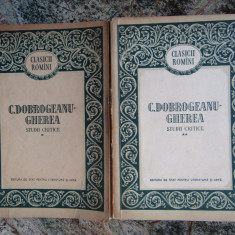 C. Doborgeanu-Gherea - Studii critice, 2 vol. (editia 1956)