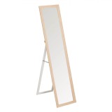 Oglinda Podea cu Suport Lemn Bej 36x156 cm Batanta | Oglinda Hol Dormitor | Oglinda Decorativa