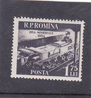 ROMANIA 1954 - ZIUA MINERULUI - MNH - LP 365, foto