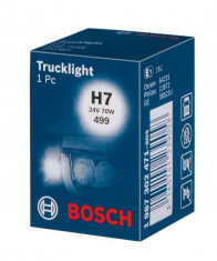 Bec auto auto cu halogen pentru far H7 24V 70W PX26D Camion foto