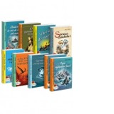 Pachet Jules Verne: 1.Calatorie spre centrul pamantului;2.Capitan la cincisprezece ani;3.Cinci saptamani in balon;4.Copiii capitanului Grant;5.Doi ani