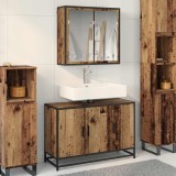 vidaXL Set de mobilier pentru baie 2 pcs Lemn Vechi Lemn compozit 3402357