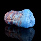 Masturbator Dragon&#039;s Shape, Silicon Lichid, Albastru, 15.5 cm