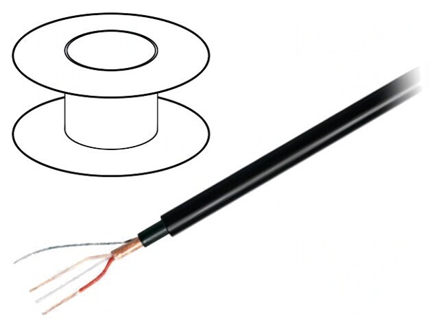 Cablu Microfon Negru OFC 1x2x0,22mm2