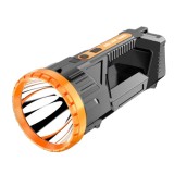 Lanterna led, flippy, incarcare usb, autonomie 8-24h, 2 surse de lumina, principal si lateral, raza maxima 100-200 m, cob, 5w, 23 x 10 x 10 cm, galben