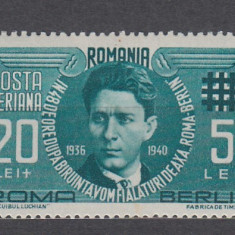 ROMANIA 1940 LP 142 II CORNELIU ZELEA CODREANU P.A. MNH