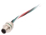 Conector M5 Tată 4PIN IP67 60V 100mm 1A