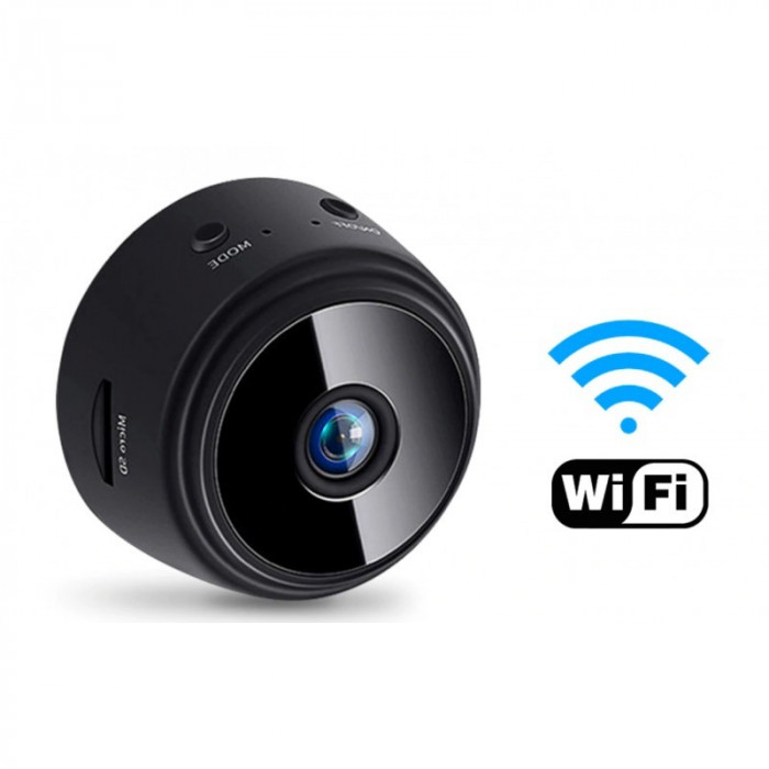 Camera supraveghere Techstar&reg; RL-96 1080P, FullHD, Wide 150&deg;, Infrarosu, MicroSD, WiFi, Spy, Prindere Magnetica