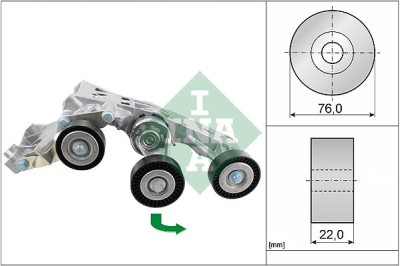 INA 534 0338 10 Intinzator curea, curea distributie foto