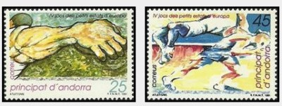 Andorra (Es) 1991 - Atletism, sport, serie neuzata foto