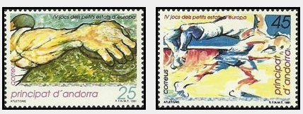 Andorra (Es) 1991 - Atletism, sport, serie neuzata