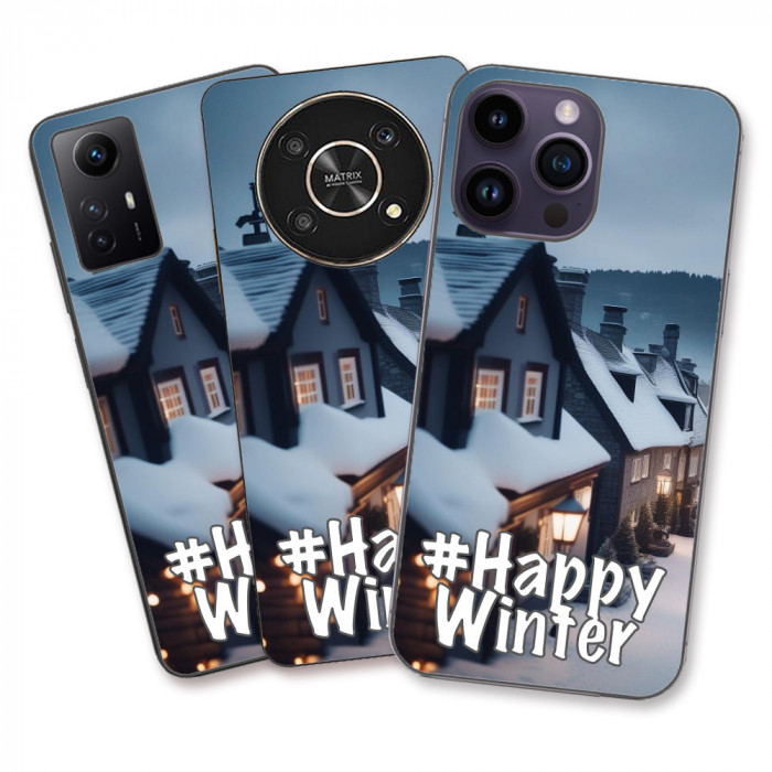 Husa Apple iPhone 15 Pro Silicon Gel Tpu Model Happy Winter