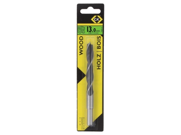 Burghiu lemn 13mm, 151mm