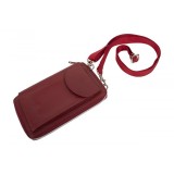 Cumpara ieftin Portofel tip geanta, Gala PT1114, piele naturala, Rosu