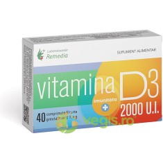 Vitamina D3 2000UI&nbsp;40cpr