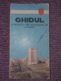 Ghidul traseelor de transport in comun, Bucuresti - anul 1982, 122 pag, Alb, L