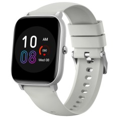 Smartwatch iSEN C09, Silver, Curea TPU Alb, 1.85 TFT, Ritm Cardiac, Tensiune Arteriala, Oxigen in Sange (SpO2), ECG, 7 Moduri Sport, Notificari Apelur
