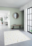 Covor Premium Belgian Model Cancun 18276-652, Marime 120 x 170 cm, Gri, Inaltime Fir 7 mm, Antialergic, Polipropilena, Living, Dormitor, Sufragerie, B