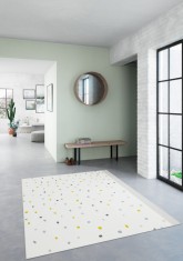 Covor Premium Belgian Model Cancun 18276-652, Marime 120 x 170 cm, Gri, Inaltime Fir 7 mm, Antialergic, Polipropilena, Living, Dormitor, Sufragerie, B foto