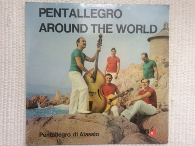 pentallegro di alassio around the world disc vinyl lp muzica pop basf 1970 foto