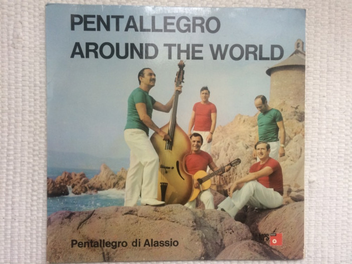 pentallegro di alassio around the world disc vinyl lp muzica pop basf 1970