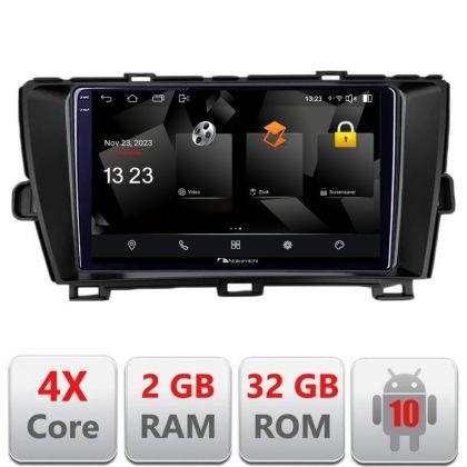 Navigatie Toyota Prius 2009-2014 5230-TY39 Android Ecran 720P Quad Core 2+32 carplay android auto CarStore Technology