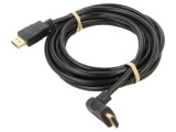 Cablu HDMI HDCP 2.2 3m Negru 90&deg;