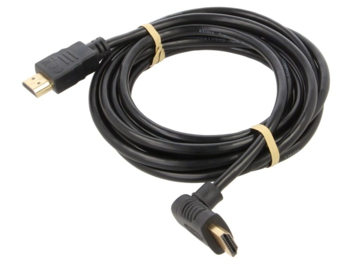 Cablu HDMI HDCP 2.2 3m 90&deg;