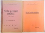 PORTUL NATIONAL ROMANESC de G.T. NICULESCU VARONE, VOL I-II 1933