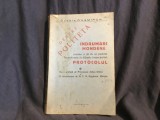 Despre politeta indrumari mondene pentru a sti sa ne purtam in societate in diferite imprejurari , Protocolul de Ducele D'Hamiron anul 1936 / 276 pag