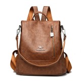 Cumpara ieftin Rucsac dama Carina GT2165, antifurt, Maro