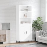 Cumpara ieftin Dulap &icirc;nalt, alb, 69,5x34x180 cm, lemn compozit