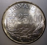 R.159 ROMANIA MIHAI I 25000 LEI 1946 XF/AUNC, Argint