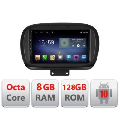 Navigatie Fiat 500 2014- F-539 Octa Core cu Android Radio Bluetooth Internet GPS WIFI DSP 8+128GB 4G CarStore Technology foto