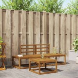 vidaXL Set de canapele de exterior 3 pcs natural Lemn Solid de Acacia 3366942