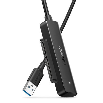 Cablu adaptor HDD/SSD Sata la USB 3.0, 5Gbps, Protectie suprasarcina, Repaus automat, Indicator LED, Negru - Ugreen CM321 (70609) foto