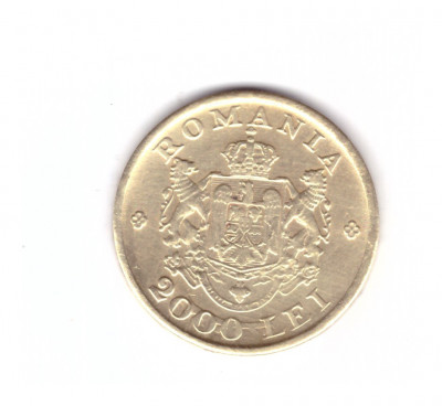Moneda 2000 lei 1946, eroare de batere, stare foarte buna, curata foto