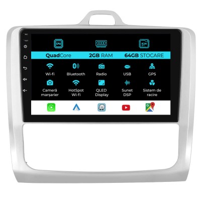 Navigatie Dedicata Ford Focus (2004-2012), 9Inch, 2Gb Ram, 64Gb Stocare, Carplay foto