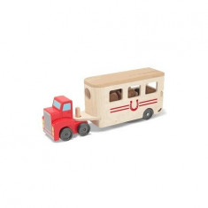 Camion Transportor de Cai cu Remorca Melissa and Doug foto