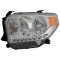 Far TOYOTA TUNDRA, 05.2013-2016, partea stanga, fara day running lumini; Type= USA; HB2+PY27/7W+W5W; manual; halogen,