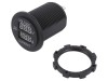 Voltmetru Ampermetru Digital 5-30V DC 1-15A, 4Carmedia CAR-V/A-02, Afisaj LED Albastru, Negru