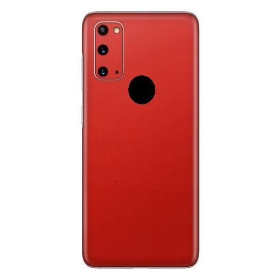 Set Folii Skin Acoperire 360 Compatibile cu Samsung Galaxy A21s (Set 2) - ApcGsm Wraps Cardinal Red