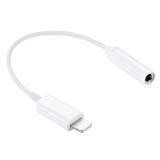 Cumpara ieftin Adaptor USB-iphone - Jack 3.5mm, lungime 11 cm - Alb