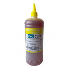 Cerneala universala Dye Yellow, 1 Litru, pentru HP Canon Epson Brother