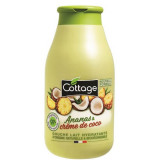 Gel de dus hidratant Ananas &amp; creme de coco, 250 ml, Cottage