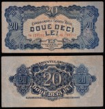 Romania 1944, 20 LEI Comandamentul Armatei Rosii C.A.R., P#M12, XF