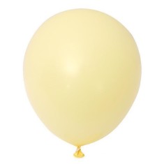 Set 12 Baloane, Cyrax, din Latex Macaroon, 30 cm, Galben