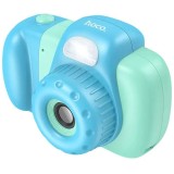Camera Foto pentru Copii, Hoco DV201, Suporta Memorie 32GB, Baterie 600mAh, Albastru si Verde